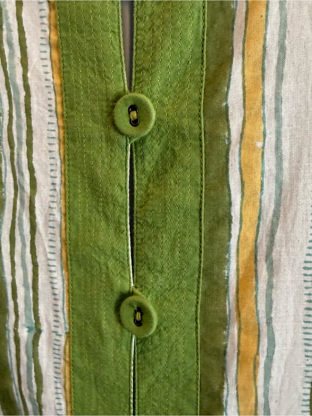Lightweight organic cotton button down XL Gudrun Sjoden dress - Picture 4 of 6